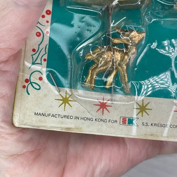 Midcentury holiday decorations for candles. - Picture 5 of 6